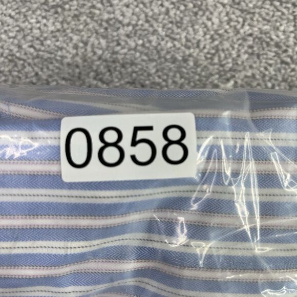 Brooks Brothers Regent Dress Shirt Men’s 16 1/2 Blue Striped Button Up Cotton - Picture 12 of 12